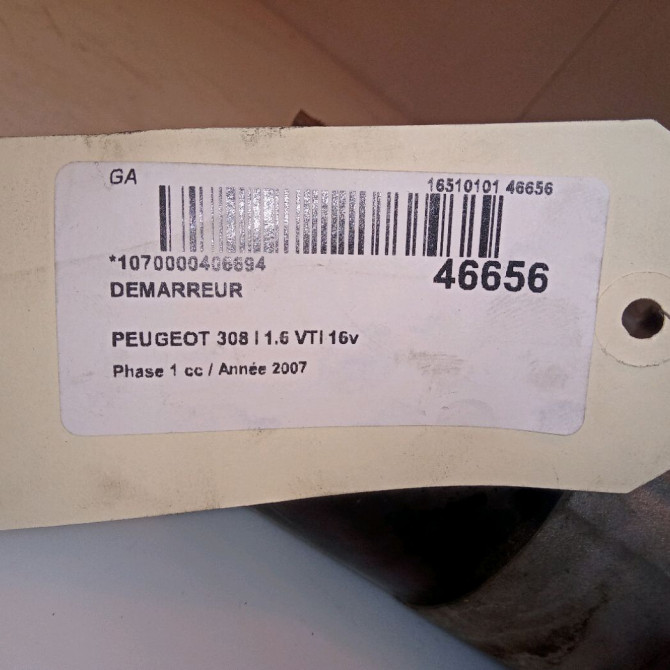 Démarreur occasion PEUGEOT 308 I Phase 1 09-2007->03-2011 1.6 VTI 16v 120ch V764559080 6