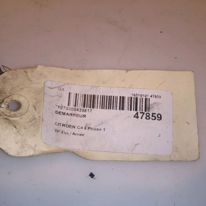 Démarreur occasion CITROEN C4 II Phase 1 10-2010->01-2015 V764559080 7