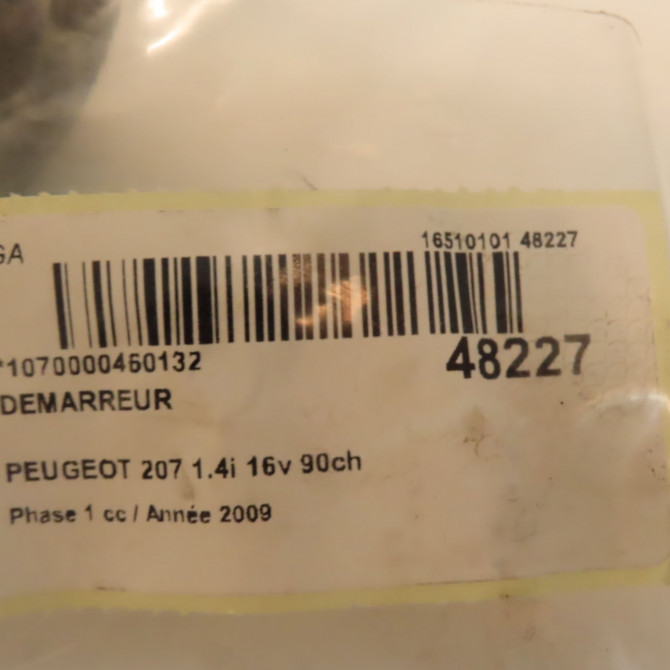 Démarreur occasion PEUGEOT 207 Phase 1 04-2006->06-2013 1.4i 16v 90ch V764559080 4