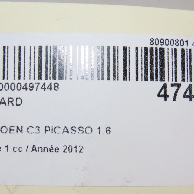 Feu arrière droit occasion CITROEN C3 PICASSO Phase 1 02-2009->08-2012 1.6 HDi 90ch 6351GL 6