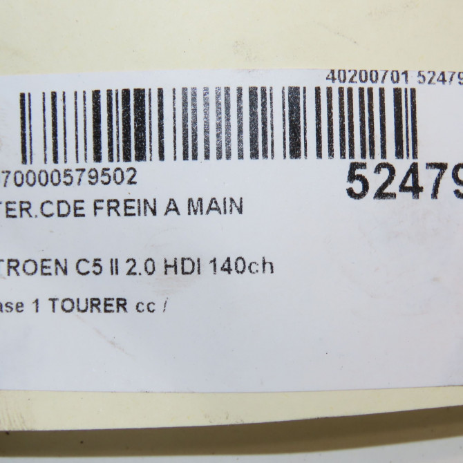 Interrupteur commande de frein a main occasion CITROEN C5 II Phase 1 04-1995->04-1999 2.0 HDI 140ch 470705 5