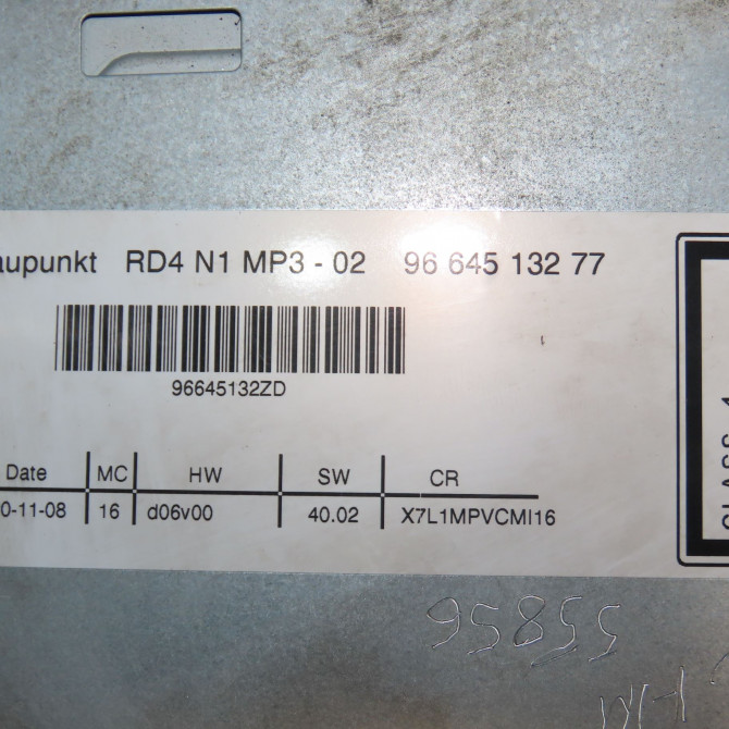 Autoradio occasion CITROEN C5 II Phase 1 04-2008->... 2.0 HDi 140ch 6579PZ 4