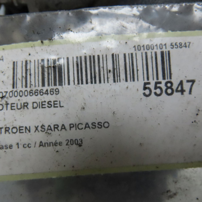 Moteur diesel occasion CITROEN XSARA PICASSO Phase 1 12-1999->02-2004 2.0 HDi 90ch 135FE 8