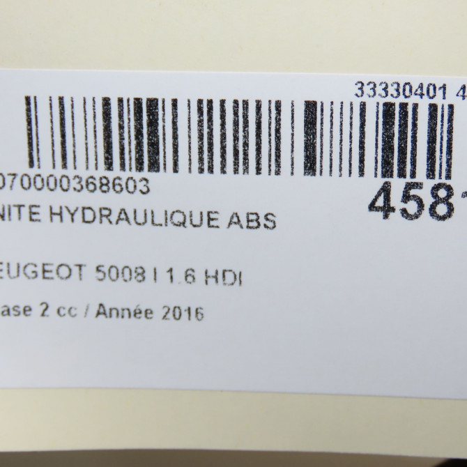 Unité hydraulique ABS occasion PEUGEOT 5008 I phase 2 09-2013->... 1.6 HDI 120ch 1613340080 6
