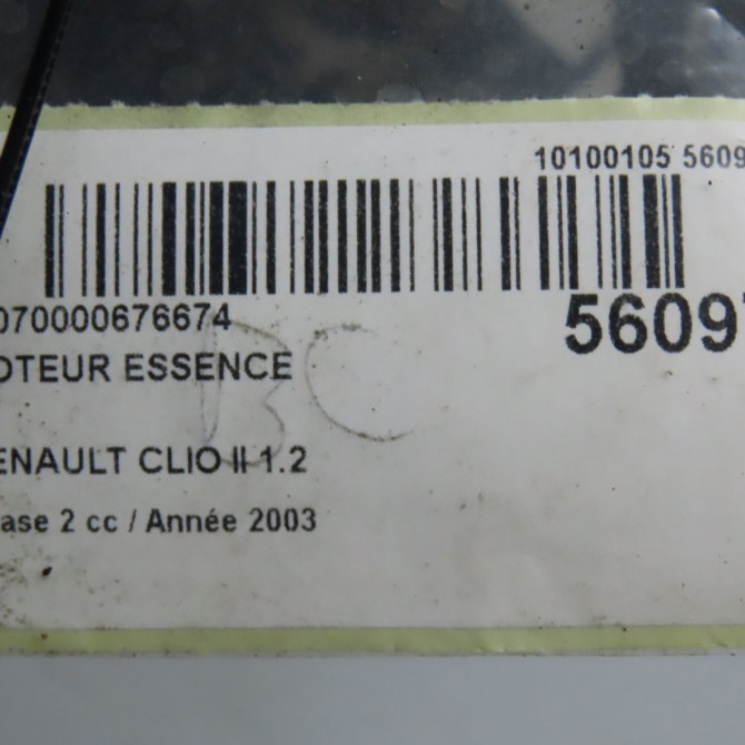 Moteur essence occasion RENAULT CLIO II Phase 2 06-2001->07-2006 1.2 7701473141 8