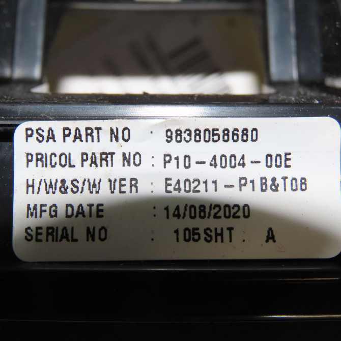 Compteur occasion CITROEN 9838058680 4