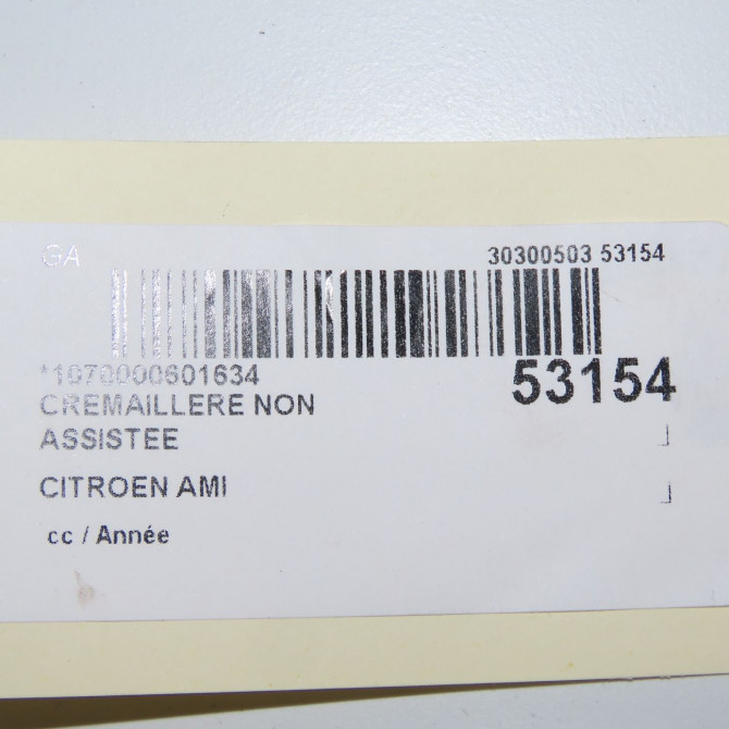 Cremaillere non assistee occasion CITROEN 9837770880 6