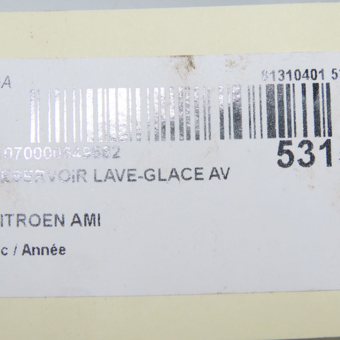 Reservoir lave-glace avant occasion CITROEN 9837550580 5
