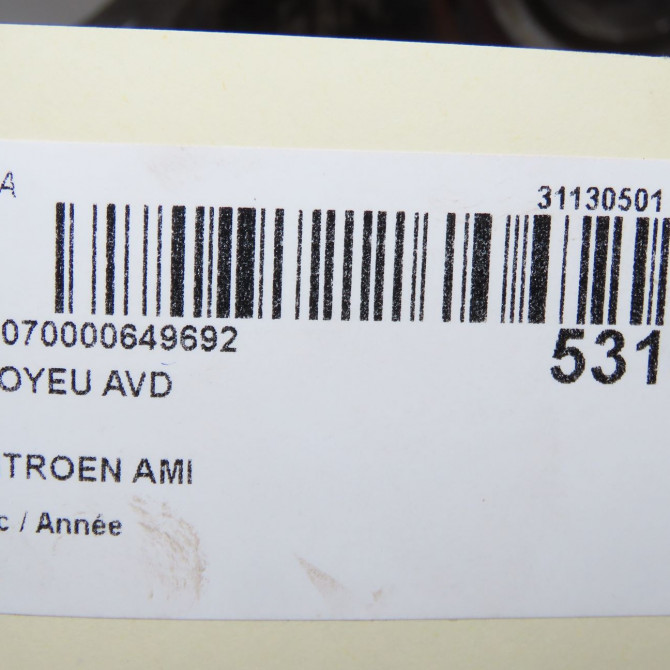 Moyeu avd occasion CITROEN 9822314280 5