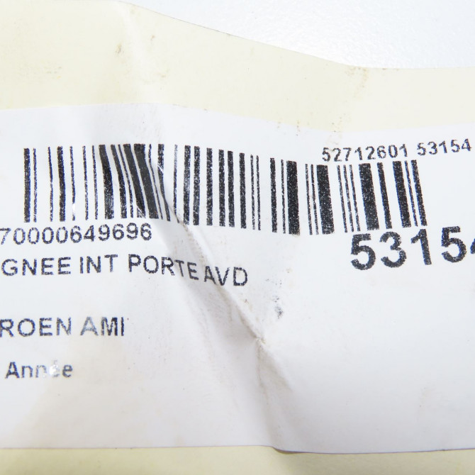 Poignee int porte avd occasion CITROEN 98382750XT 6