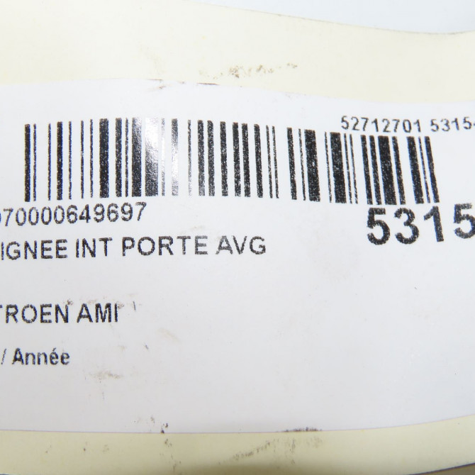 Poignee int porte avg occasion CITROEN 98382750XT 4