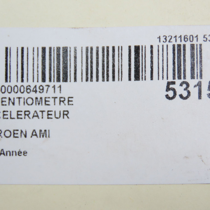 Potentiometre accelerateur occasion CITROEN 7