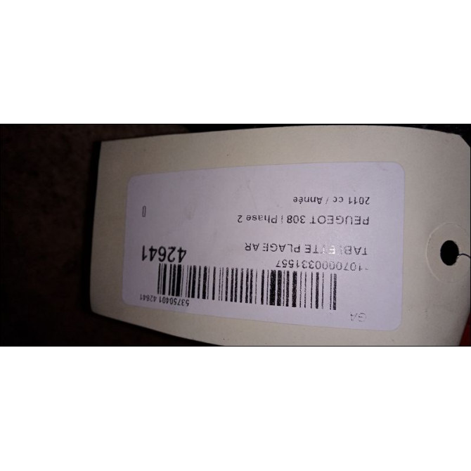Tablette plage arrière occasion PEUGEOT 308 I Phase 2 04-2011->12-2014 1.6 THP 156ch 3