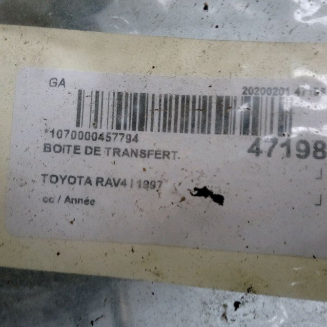 Boite de transfert occasion TOYOTA RAV4 I 3610042020 5