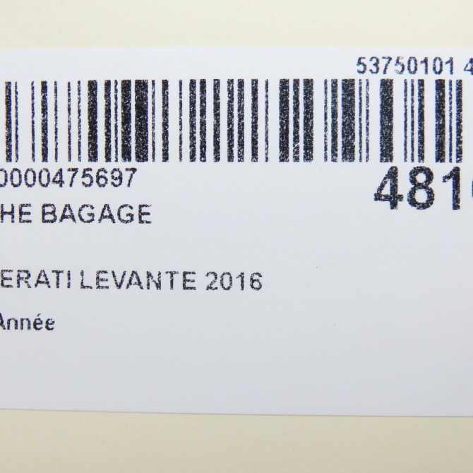 Cache bagage occasion MASERATI LEVANTE 3