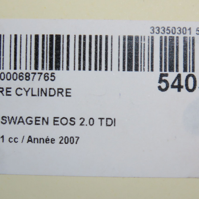 Maitre cylindre occasion VOLKSWAGEN EOS Phase 1 04-2006->01-2011 2.0 TDI 140ch 1K1614019L 8