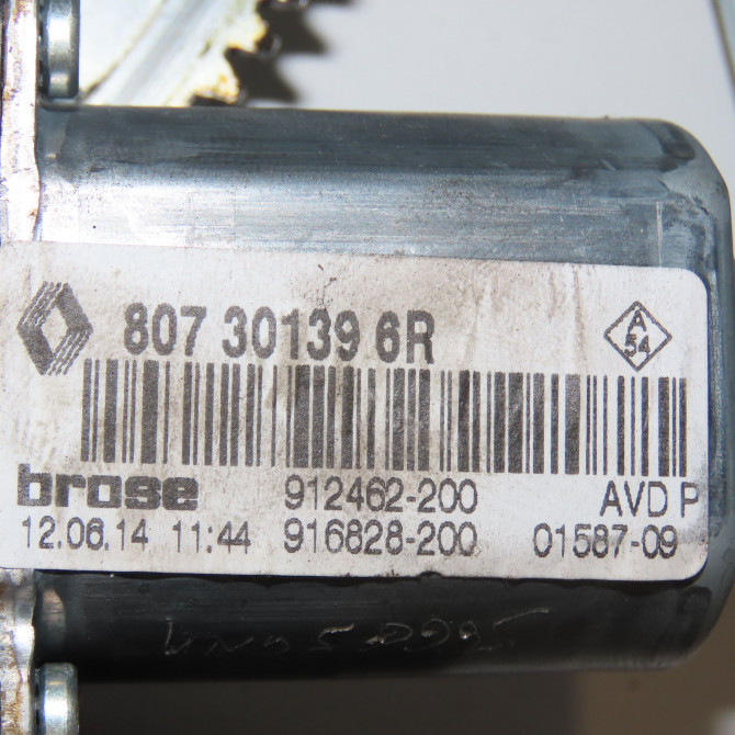 Mecanisme + moteur lève-glace avant droit occasion RENAULT MEGANE III Phase 3 10-2013->... 807203154R 4