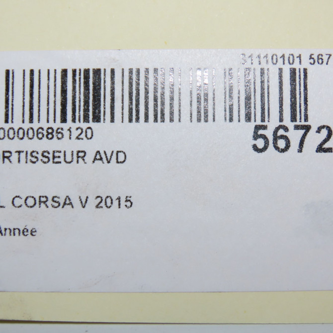 Amortisseur avant droit occasion OPEL CORSA V 95514415 7