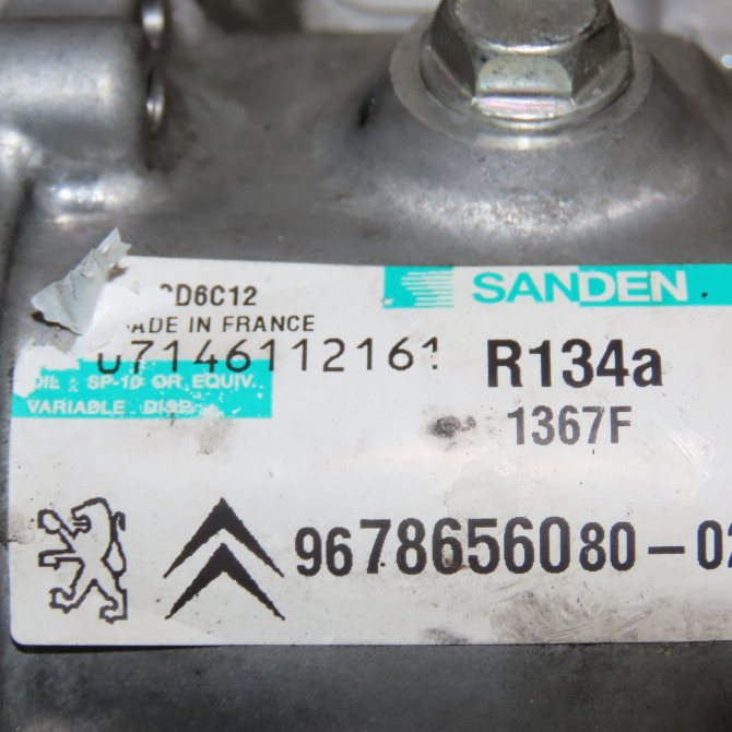 Compresseur air conditionne occasion CITROEN C3 PICASSO 9822826880 7