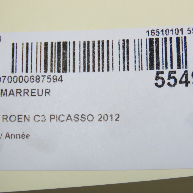 Démarreur occasion CITROEN C3 PICASSO V764559080 7