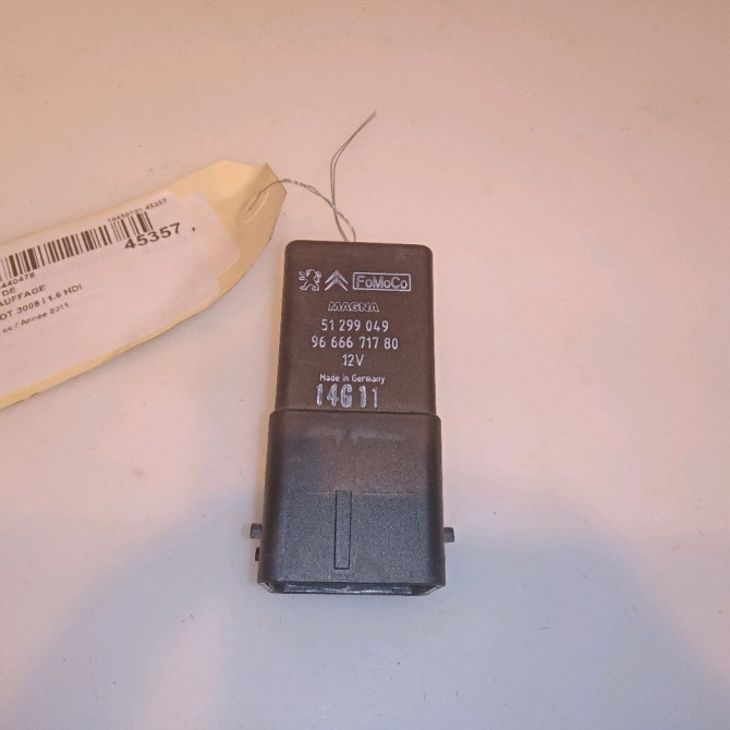 Boitier de préchauffage occasion PEUGEOT 3008 I Phase 1 04-2009->12-2013 1.6 HDI 112ch 9802424080 1