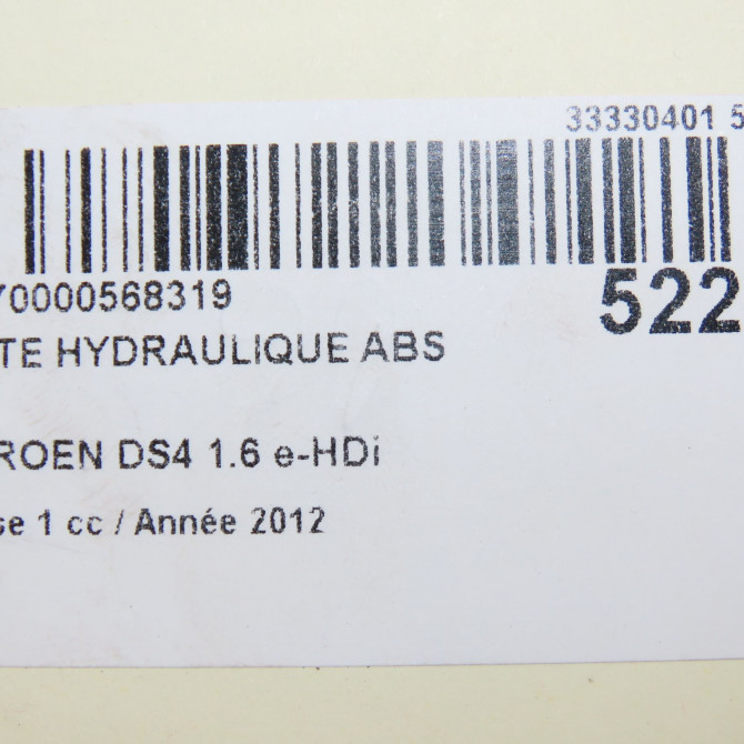 Unité hydraulique ABS occasion CITROEN DS4 Phase 1 01-2011->03-2016 1.6 e-HDi 110ch 1606973980 6