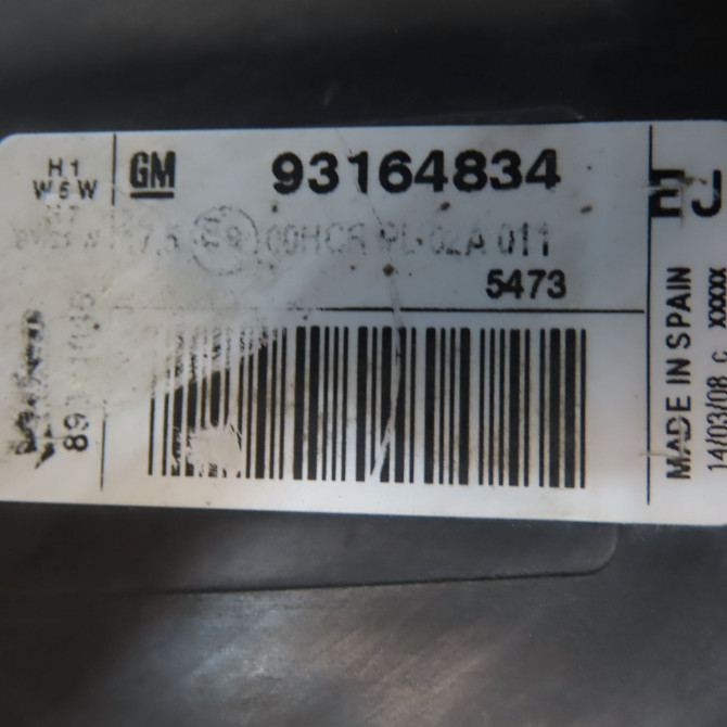 Phare droit occasion OPEL TIGRA II Phase 1 09-2004->... 1.4i 90ch 93164834 3