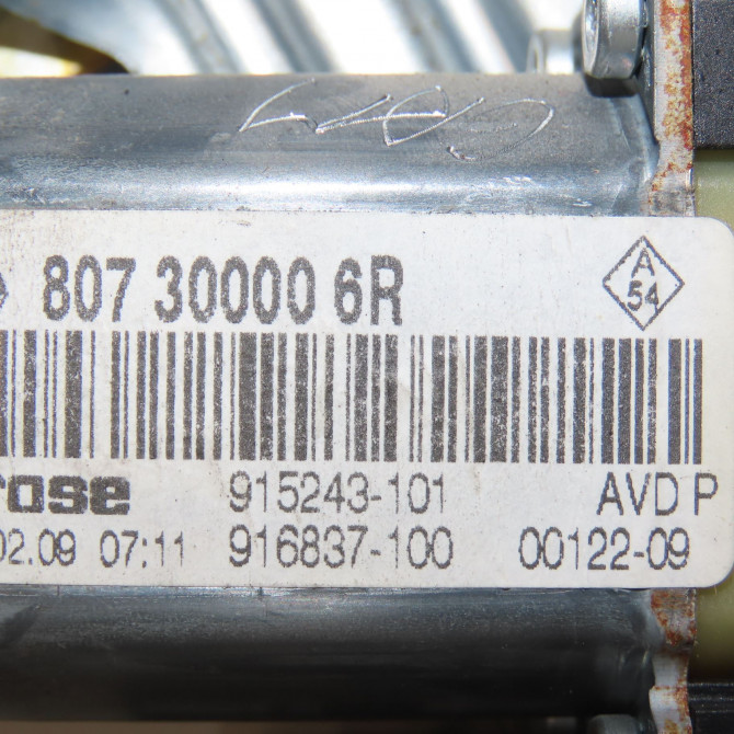 Mecanisme + moteur lève-glace avant droit occasion RENAULT MEGANE III Phase 1 11-2008->01-2012 1.5 DCI 105ch 807206454R 5