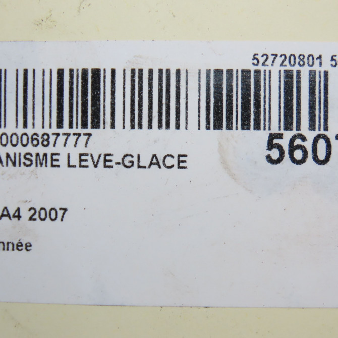 Mecanisme leve-glace arrière gauche occasion AUDI 8E0839461C 4