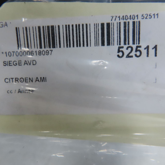 Siège avant droit occasion CITROEN 1671935080 4