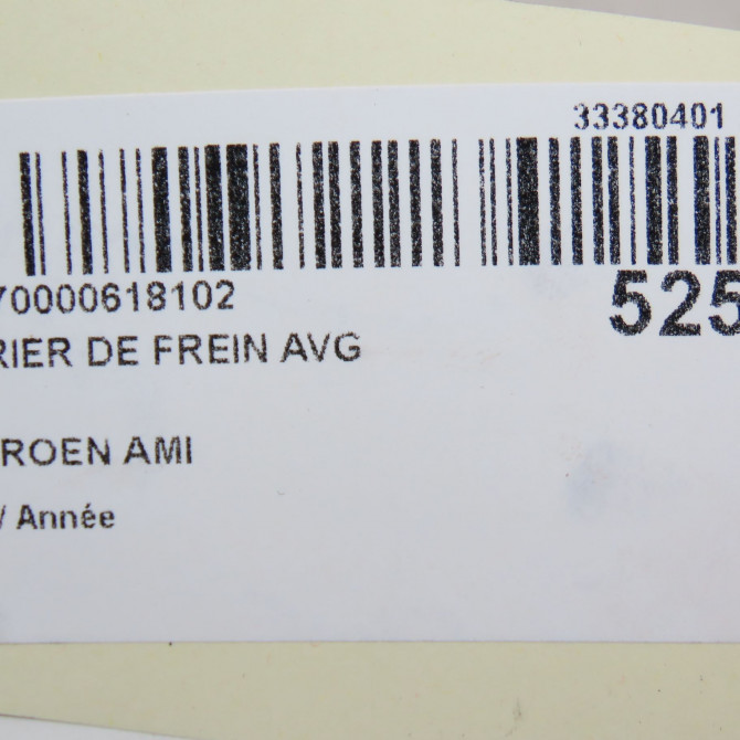 Etrier de frein avant gauche occasion CITROEN 1663358180 7