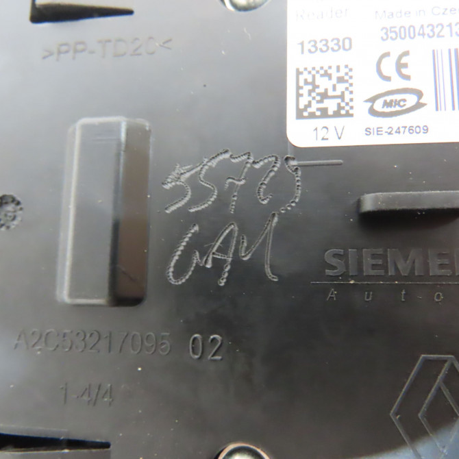 Lecteur de carte occasion RENAULT MEGANE III Phase 2 01-2012->06-2014 1.6 DCI 130ch 285909828R 4