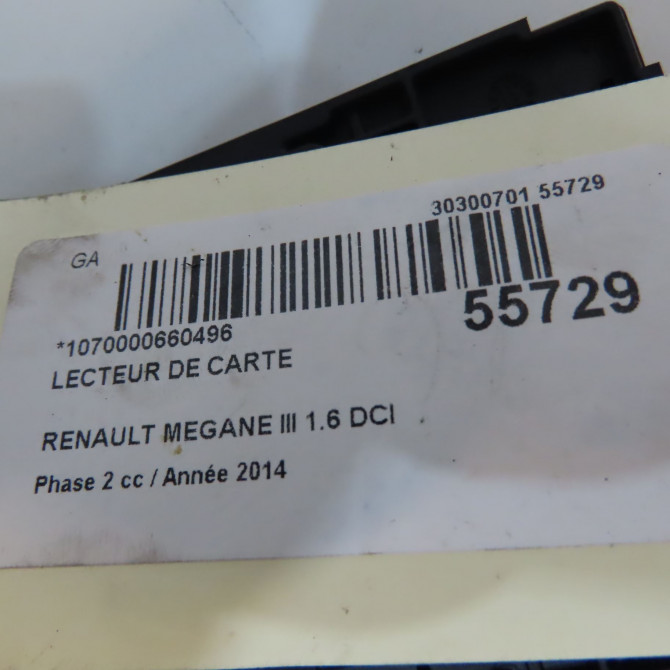 Lecteur de carte occasion RENAULT MEGANE III Phase 2 01-2012->06-2014 1.6 DCI 130ch 285909828R 5