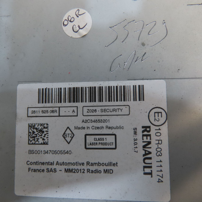 Autoradio occasion RENAULT MEGANE III Phase 2 01-2012->06-2014 1.6 DCI 130ch 281158348R 4