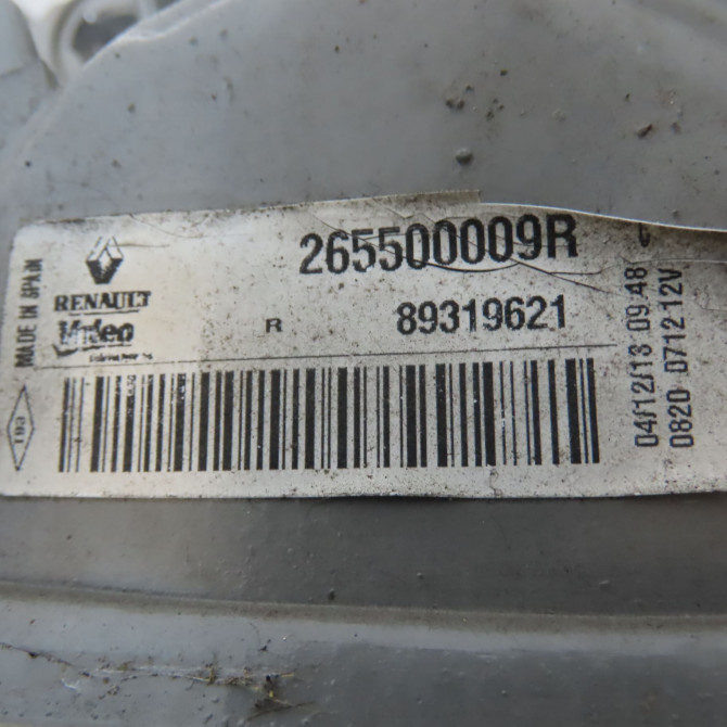 Feu arrière intérieur droit occasion RENAULT MEGANE III Phase 2 01-2012->06-2014 1.6 DCI 130ch 265500009R 3