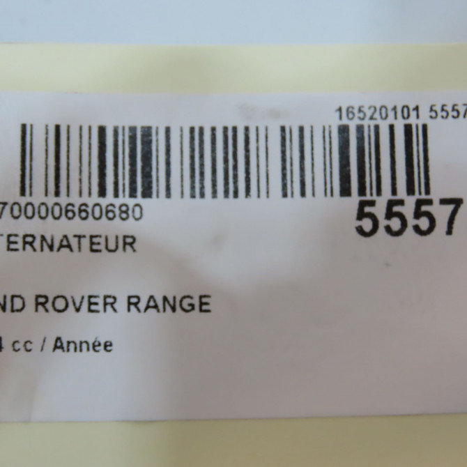 Alternateur occasion LAND ROVER RANGE ROVER EVOQUE phase 1 06-2011->... LR077394 6