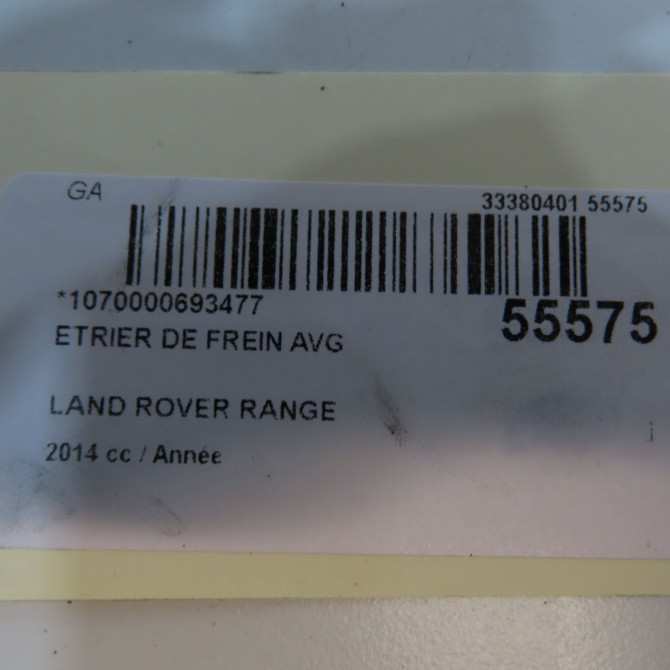 Etrier de frein avant gauche occasion LAND ROVER RANGE ROVER EVOQUE phase 1 06-2011->... LR015387 4