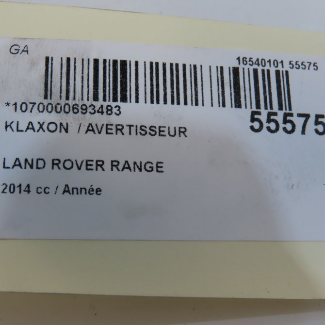 Klaxon  / avertisseur occasion LAND ROVER RANGE ROVER EVOQUE phase 1 06-2011->... 5