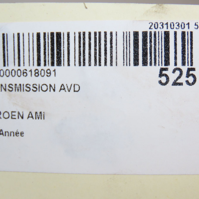 Transmission avant droite occasion CITROEN 9838520580 6