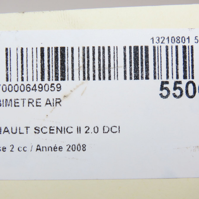 Debimetre air occasion RENAULT SCENIC II Phase 2 09-2006->04-2009 2.0 DCI 150ch 8200280065 7
