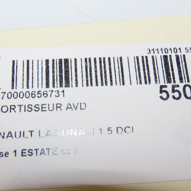 Amortisseur avant droit occasion RENAULT LAGUNA III Phase 1 ESTATE 10-2007->10-2010 1.5 DCI 110ch 543027068R 4