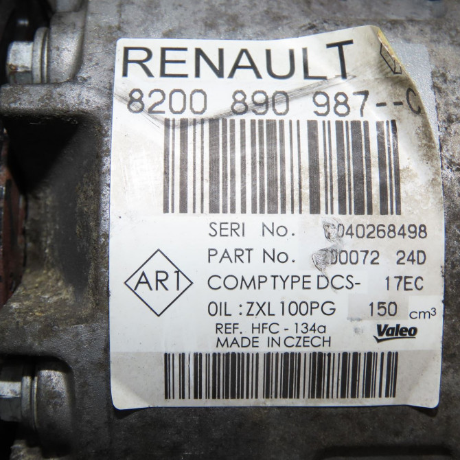 Compresseur air conditionne occasion RENAULT LAGUNA III Phase 1 10-2007->10-2010 2.0 DCI 130ch 8200890987 7