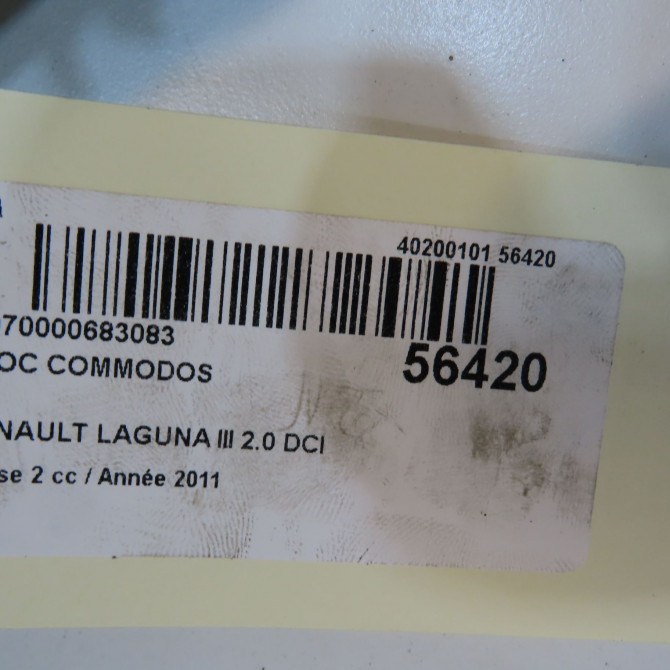 Bloc commodos occasion RENAULT LAGUNA III Phase 2 11-2010->03-2013 2.0 DCI 16v 130ch 255670001R 8