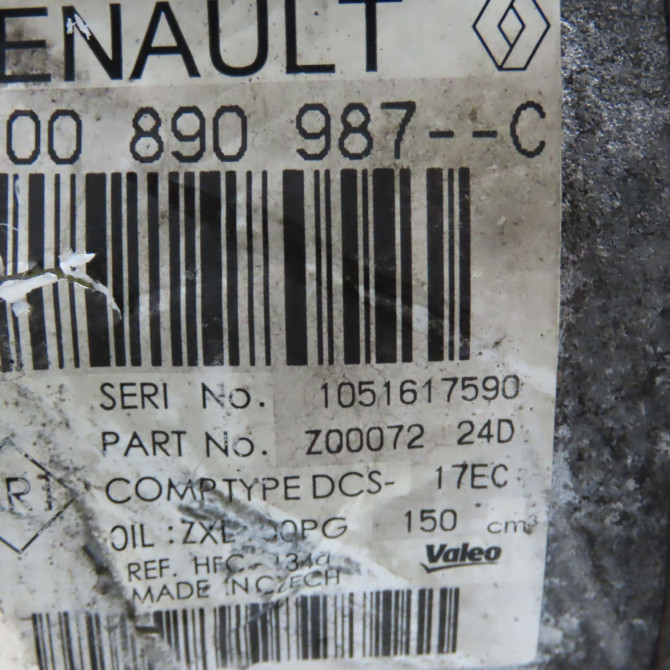 Compresseur air conditionne occasion RENAULT LAGUNA III Phase 2 11-2010->03-2013 2.0 DCI 16v 130ch 8200890987 5