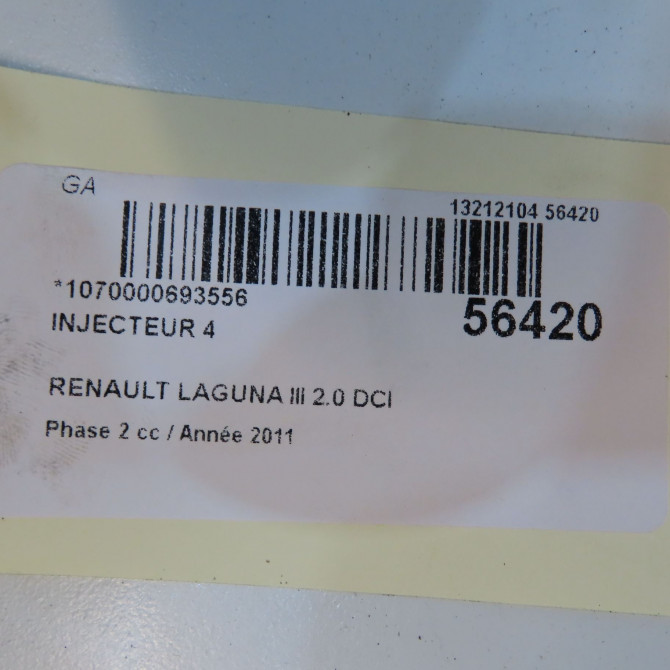 occasion RENAULT LAGUNA III Phase 2 11-2010->03-2013 2.0 DCI 16v 130ch 7701479245 5