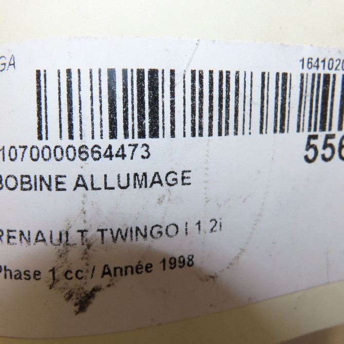 Bobine allumage occasion RENAULT TWINGO I Phase 1 04-1993->08-1998 1.2i 60ch 224336134R 7