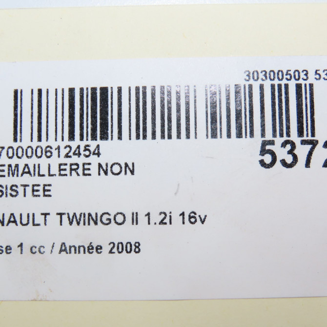 Cremaillere non assistee occasion RENAULT TWINGO II Phase 1 06-2007->11-2011 1.2i 16v 75ch 8200867063 8