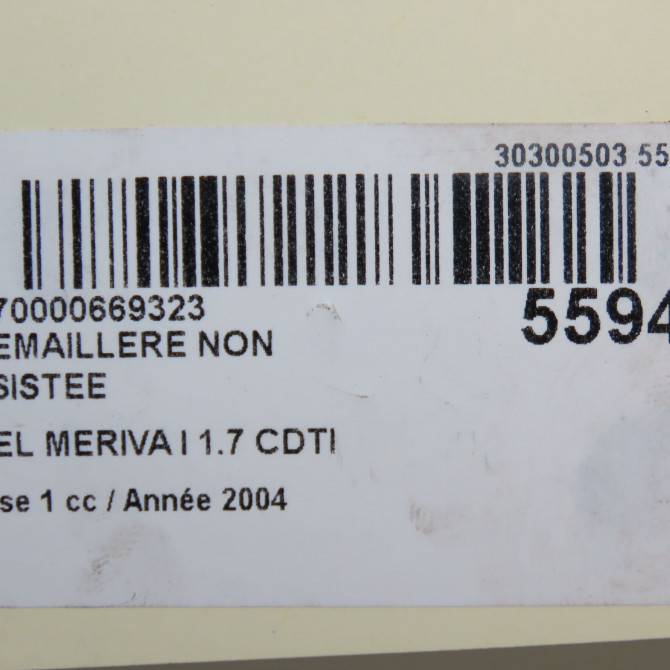 Cremaillere non assistee occasion OPEL MERIVA I Phase 1 04-2003->12-2005 1.7 CDTI 13272671 8