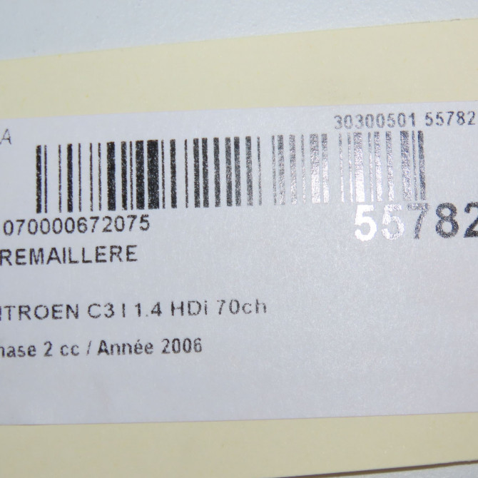 Cremaillere occasion CITROEN C3 I Phase 2 10-2005->12-2010 1.4 HDi 70ch 1623287280 8
