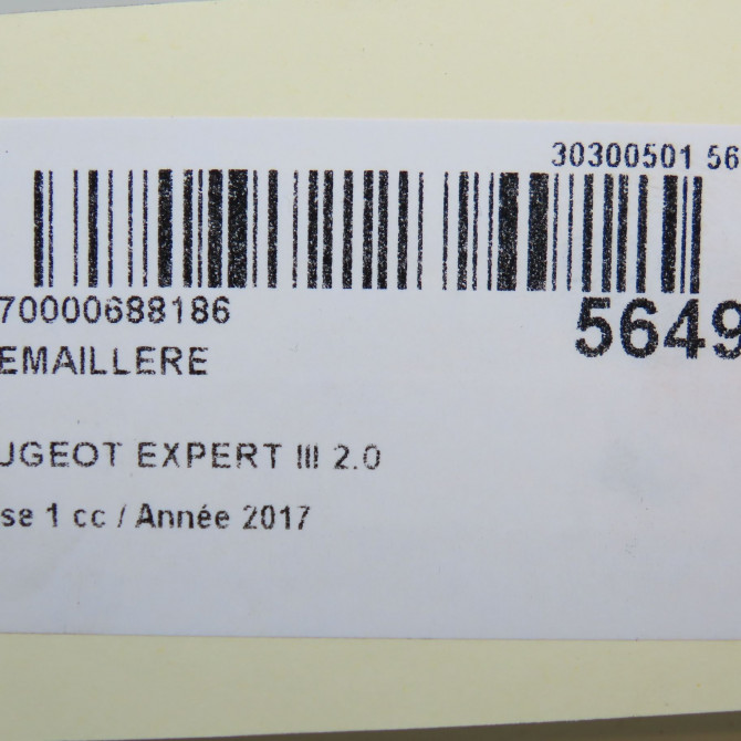 Cremaillere occasion PEUGEOT EXPERT III phase 1 03-2016->... 2.0 BLUEHDI 120ch 9813692680 8
